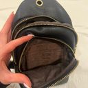 Black Vegan Leather Crossbody/ Fanny Pack Bag Photo 2