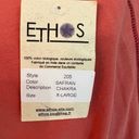 Ethos  French Organic Cotton wrap dress, Size XL, color Saffron. NWT Photo 3