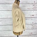 Dress Barn  Shawl Collar Cuffed Dolman Cap Sleeve Open Front Cardigan Tan Small Photo 3