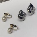 GF Lot Of 2 - Sterling Drama Mask Screw On - Winard 12k 1/20  Clip On Earrings Photo 0