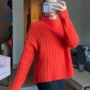 Aerie Orange Cropped Sweater Photo 1