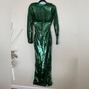 House Of CB  'Belle' Pine Green Sequin Maxi Dress NWOT size XS Photo 5