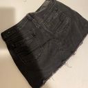 American Eagle Ripped Black Denim Skirt Photo 1