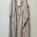 Eliane Rose NWT  Women’s Waterfall Open Front Cardigan Duster Tencel Gray Size XS Photo 0