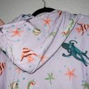 Hill House NWT  Purple Sea Creatures The Allie Terry Zip-Up Size Medium Photo 8