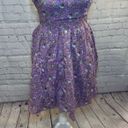 City Triangles Sundress Purple Floral Retro Photo 2