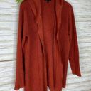 Cyrus  Burnt Orange Longline Hooded Cardigan Photo 0