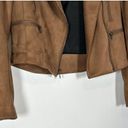 Banana Republic  Vegan Suede Quilted Leather Moto Jacket Photo 3