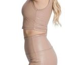 Kimberly Women’s Tan Sexy Biker Short Set (S) Photo 1