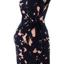 A pea in the pod Taylor for  navy and pink maternity side tie dress. Size M. Photo 1