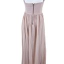 Lucy Paris Embellished Chiffon Maxi Dress New Taupe Size Small Photo 1