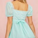 Dolls Kill Sugar Thrills X  Honeydew Pucker Babydoll Dress Photo 3