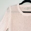 Ann Taylor LOFT 100% Cotton Light Pink Knit Tunic Sweater Photo 2