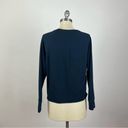 James Perse  Dark Blue Raw Hem Crewneck Sweater Photo 6