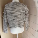 Billabong  Sweater Pullover Womens  Gray White Fringe Sleeves Size M Photo 2