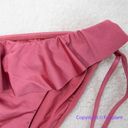 Seafolly NEW  Ruffled Side-Tie Hipster Bikini Bottom Swimwear in pink, US size 10 Photo 6