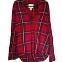 st. john's bay St. John’s Bay Red Oversized Flannel Large Check Size Medium Photo 0