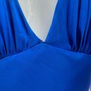 Cache  Blue Silk Mermaid Pageant Prom Gown Dress Photo 7