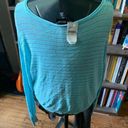 Lane Bryant  turquoise shimmery cropped lightweight 22/24 sweater Photo 1