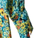 Equipment  Femme Silk Magnolia Fountain Bleu Floral Midi Dress Size 4 Photo 6