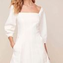 ASTR  the Label Rabia Puff Sleeve White Mini Dress - Medium Photo 0