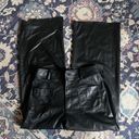 ZARA High-Waisted Faux Leather ZW Marine Straight Pants Photo 1