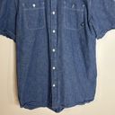 Vans  ladies button up denim short sleeve top size XL Photo 2