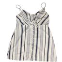 Lottie Moss  BABYDOLL A-LINE TANK TOP STRIPED NAVY BLUE WHITE S Photo 0