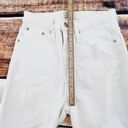 J.Crew  Jeans Women's Size 26 White Frayed Hem 10" High Rise Toothpick Skinny Photo 6