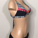 Jessica Simpson  triangle feather print bikini. M-top/L-bottom. NWT Photo 2