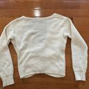 SheIn Cropped Wrap Sweater Cream Photo 1