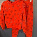 American Eagle x Disney PJs Set Sweats Sz Small Red Donald Duck Photo 0