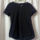 Tek Gear NWOT  Solid Black Round Hem V-Neck Workout T-Shirt Size Medium Photo 0