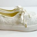 Keds  X Kate Spade Triple Glitter Lace Up Platform Sneaker White Women's 6 Photo 2