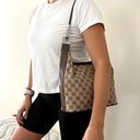Gucci GG Monogram Canvas and Leather Shoulder Bag Photo 12