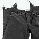 We The Free  Maggie Distressed Straight Leg Cotton Jeans Washed Black NWT Photo 5