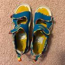 Keen NWT  Unisex-adult Knotch River Open Toe Sandal Tie Dye/Vivid Blue size 7 Photo 1