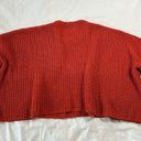 Hudson Gray  Women's Medium Burnt Orange Boxy Knit Top Cozy Oversized Shirt Photo 4