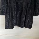 Mulberry Vintage  Street Black Coat Soft Giraffe Print Button Front Jacket Size M Photo 10