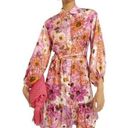 Rachel Parcell  Fit & Flare Tiered Hem Shirt Dress- Floral- Pink Multi-10 Photo 0