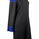 Ronni Nicole  Sweater Dress XL Stripes Royal Blue Black Gray New Photo 5