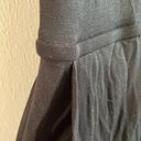 Eileen Fisher  Dress Black Roundneck Drawstring Waist Jersey Dress Sz L NWT Photo 4