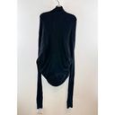 Lululemon  Iconic Wrap Front Long Sleeve Sweater Black 12 Photo 9