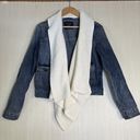 Abercrombie & Fitch  Women’s Sz S Shawl Sweater Lined Denim Jacket Button Jacket Photo 0