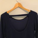 Alya Navy Blue Sweater Dress Photo 5