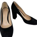 Gianvito Rossi  Linda Black Suede Block Heel Classic Pumps 40 Photo 1