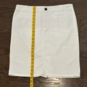 J.Jill  Smooth Fit White Denim Skirt Size 10 Photo 5