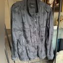 Rails  trey charcoal grey star print oversized jacket sz L Photo 0