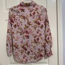 T Tahari Pink Floral Long Sleeve Button Up Blouse Top Sz XS NWT MSRP $68 Photo 4