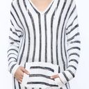 Elan  STRIPED  PULLOVER HOODIE women’s coastal size small 100% cotton Photo 1